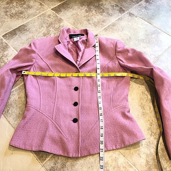 Jones New York textured pink blazer jacket size 4 - Picture 3 of 9